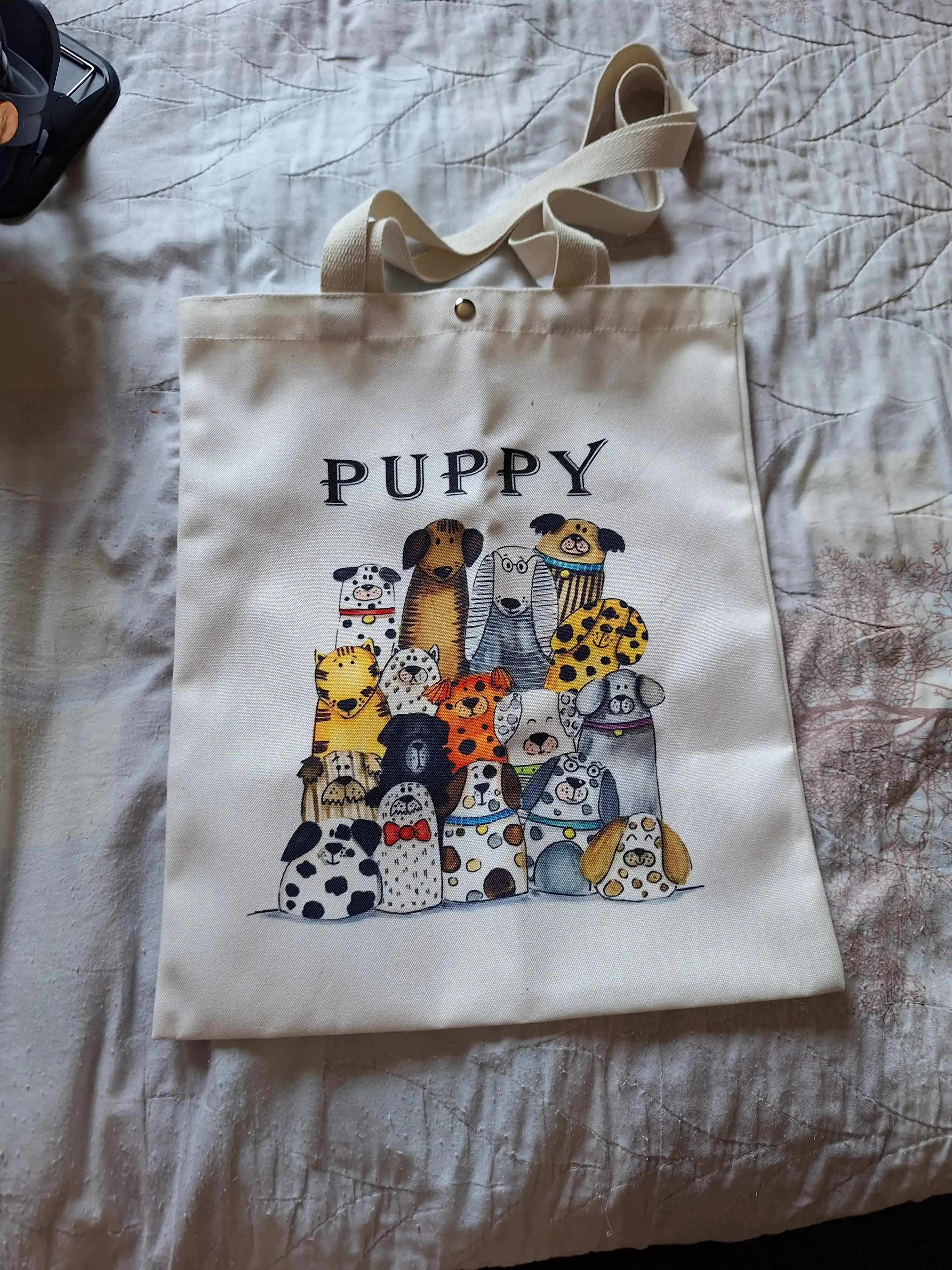 Эко шоппер сумка с современным принтом тканевая tote bag