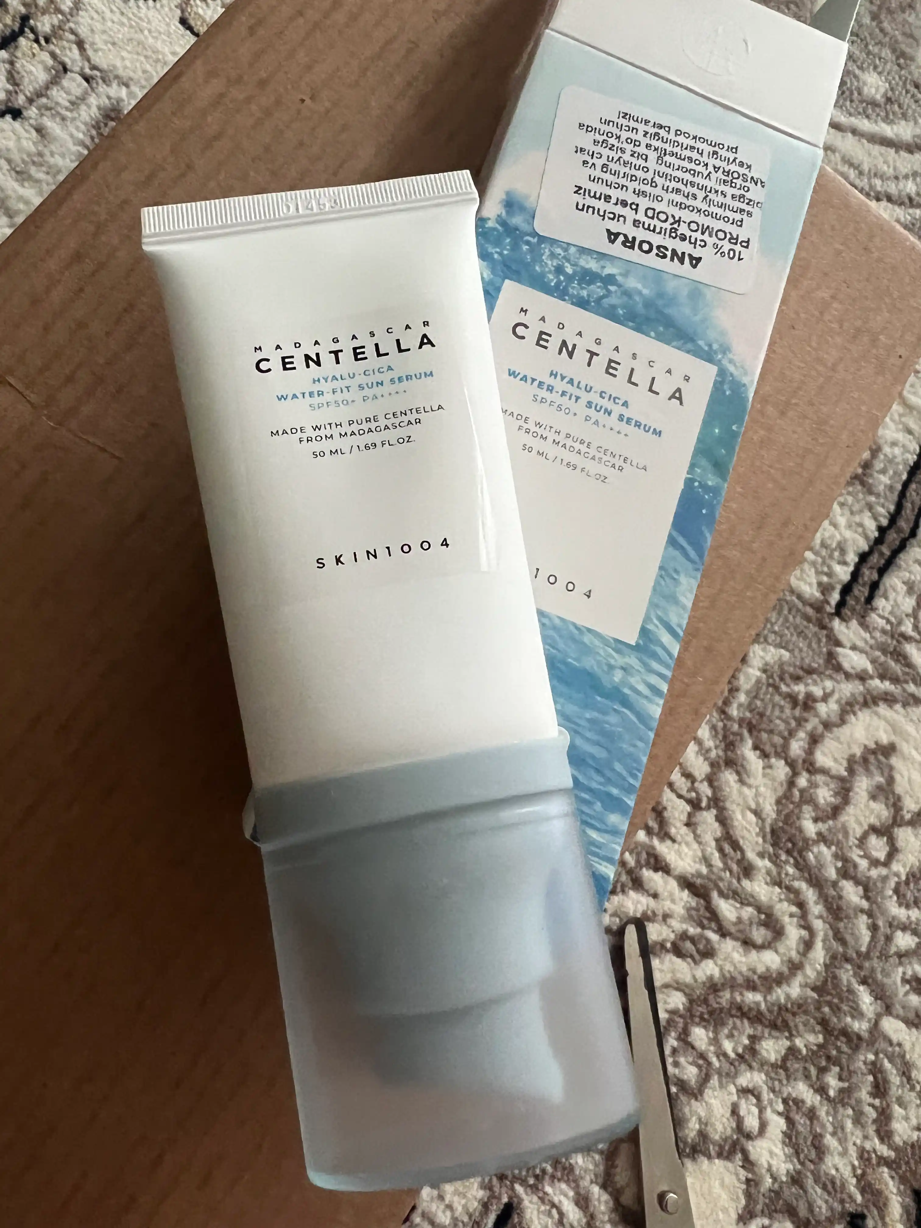 Madagascar SPF 50+ — легкий солнцезащитный крем с экстрактом центеллы, 50 мл