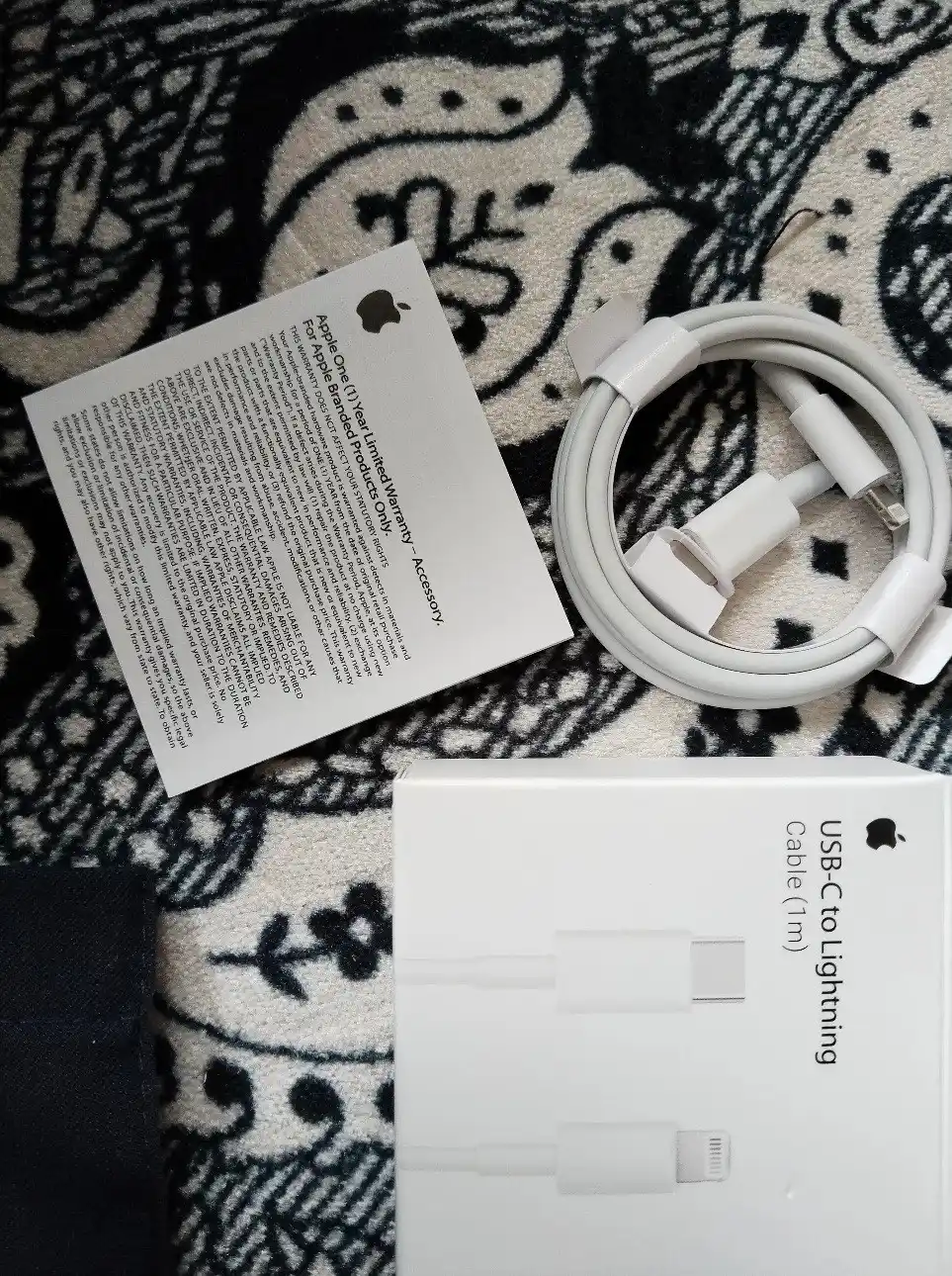 Type-C → Lightning kabel – iPhone X, 11, 12, 13, 14 to‘liq mos