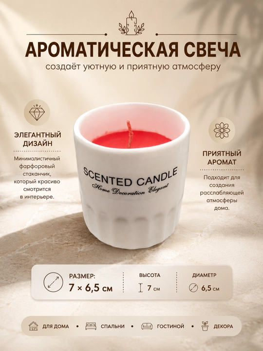 Stakandagi xushbo‘y aromatik sham - 