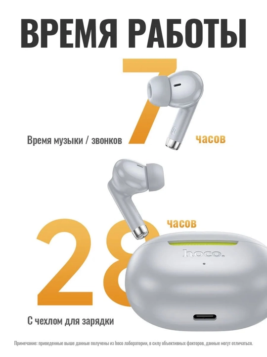 IPhone va Android uchun HOCO va Borofone simsiz quloqchinlar, sensorli
