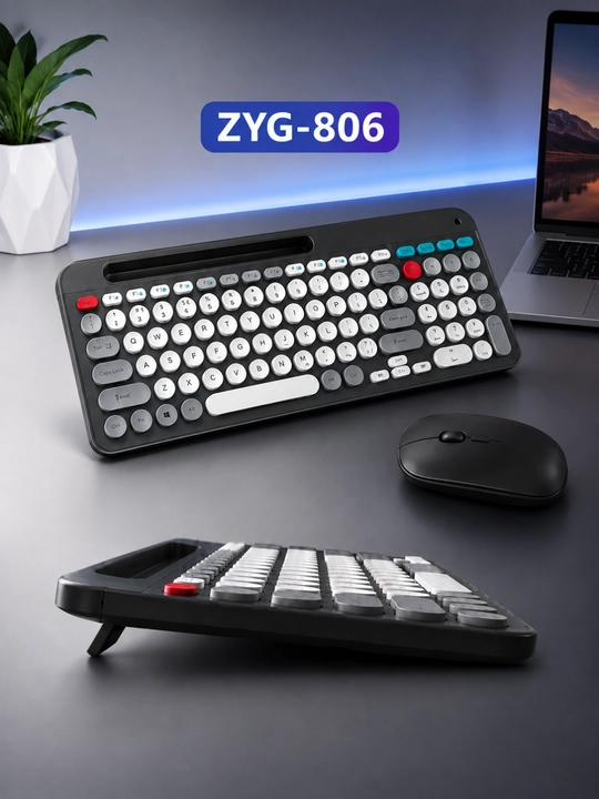 ZYG-806 Simsiz Bluetooth va 2.4G Klaviatura Sichqoncha To‘plami