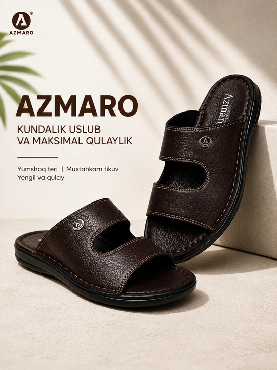 Erkaklar uchun yozgi sandal – qulay, yengil va zamonaviy kundalik oyoq kiyim