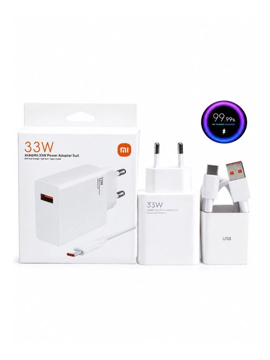 Samsung va Xiaomi Redmi uchun tezkor quvvatlash qurilmasi 120 Vt 67 Vt 33 Vt Type-C kabeli
