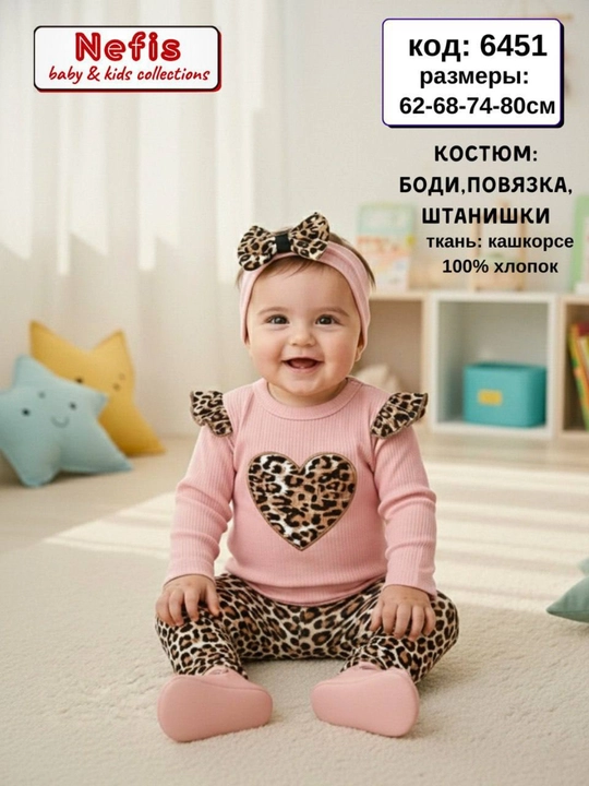 Красивый боди-костюм для девочек 