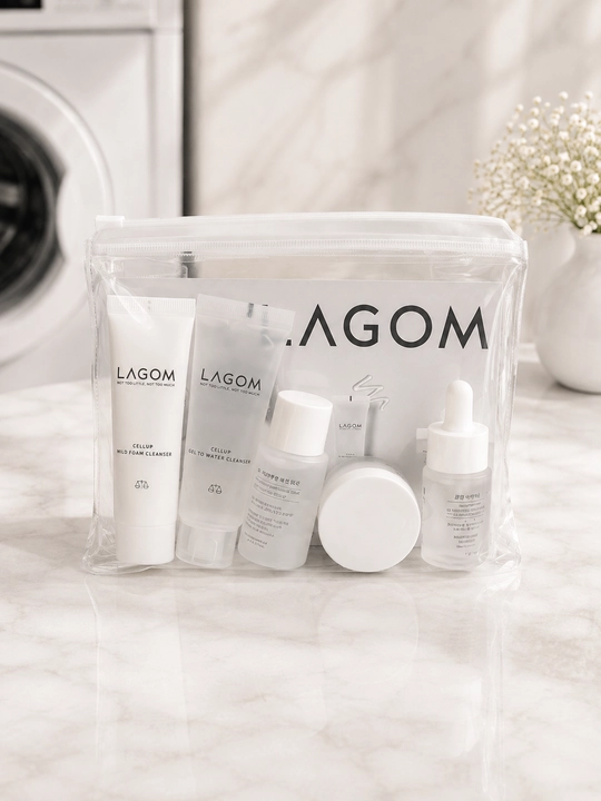 Набор уходовой косметики LAGOM для очищения и ухода за кожей, 5 средств - 