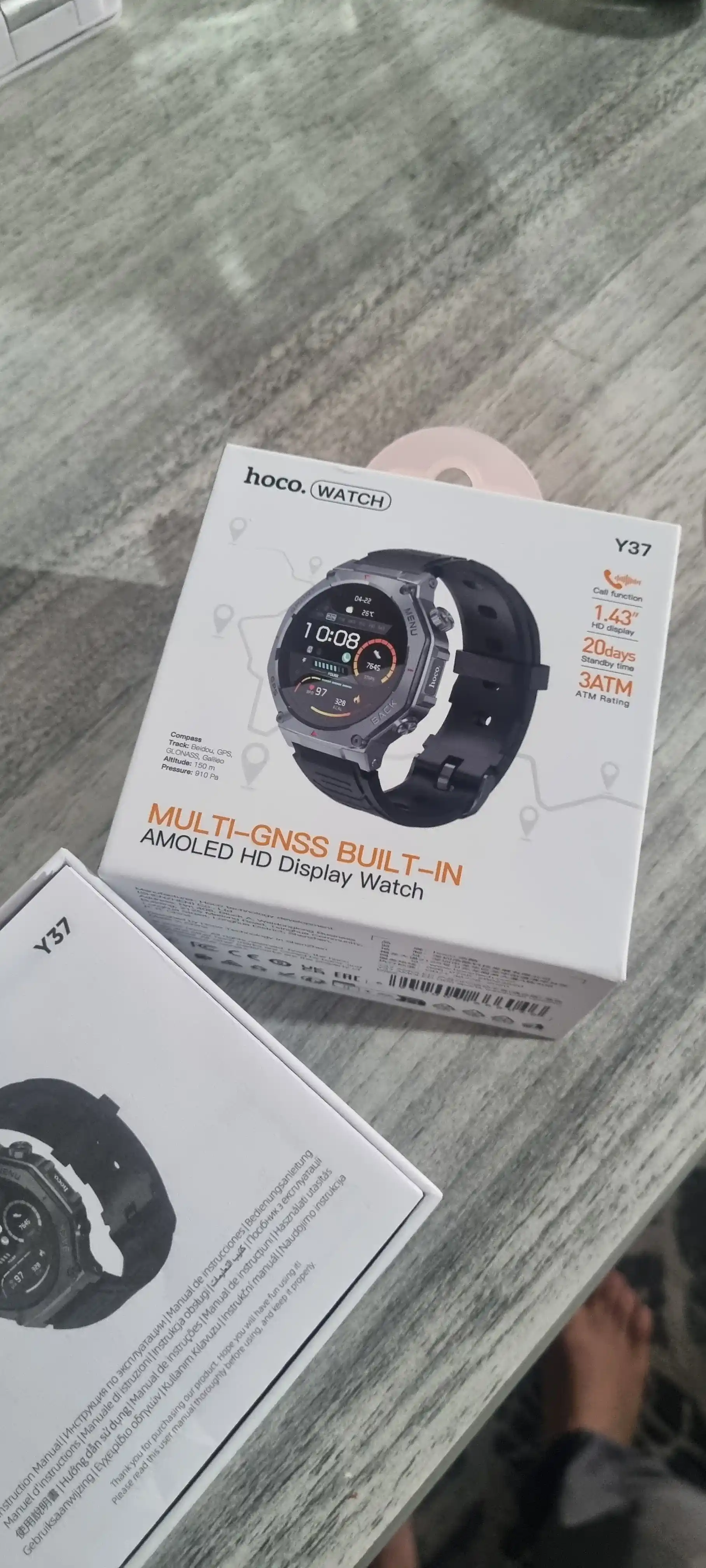 HOCO Y37 Aqlli Soat – Bluetooth, Sensorli Ekran, Sport va Fitness uchun