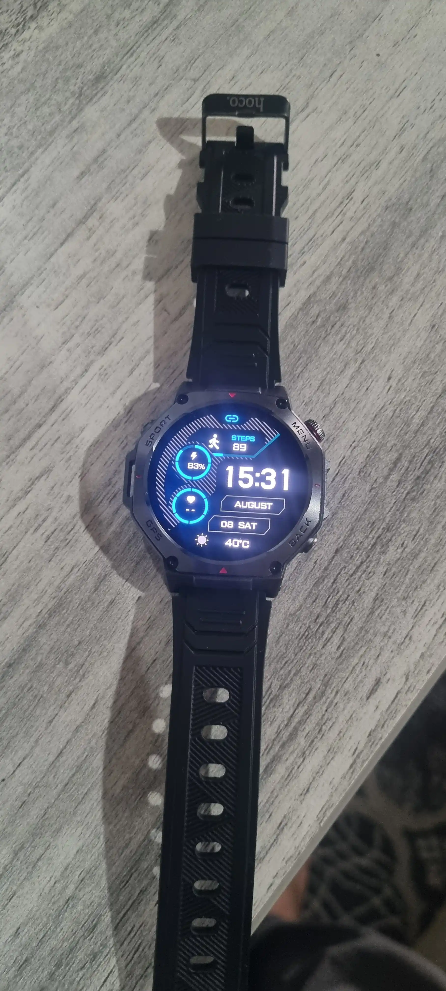 HOCO Y37 Aqlli Soat – Bluetooth, Sensorli Ekran, Sport va Fitness uchun