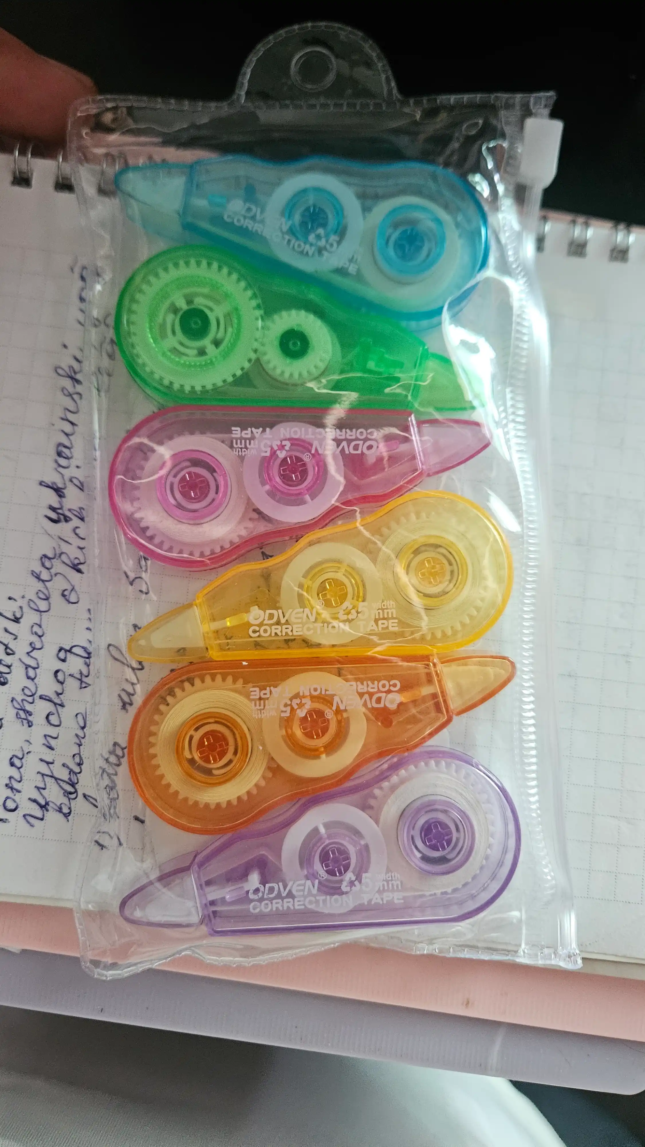 Tuzatuvchi lenta-shtrix, maktab va ofis uchun quruq korrektor