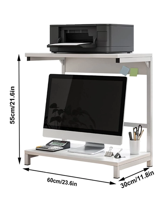 Monitor va printer uchun 2 qavatli tagkursi, ixcham