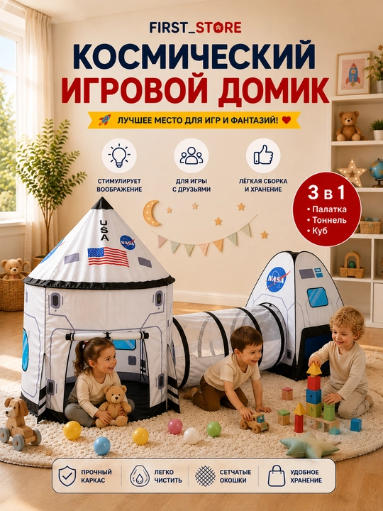Bolalar o‘yin chodiri, bolalar va o‘yinchoqlar uchun uycha, uy va ko‘cha uchun