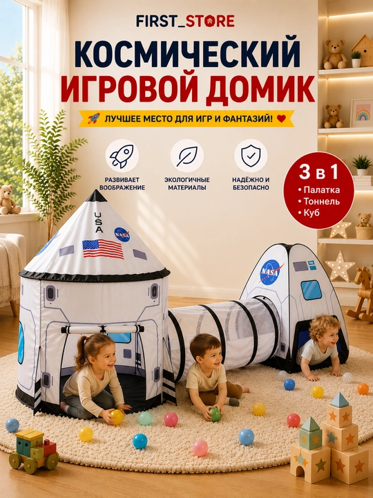 Bolalar o‘yin chodiri, bolalar va o‘yinchoqlar uchun uycha, uy va ko‘cha uchun
