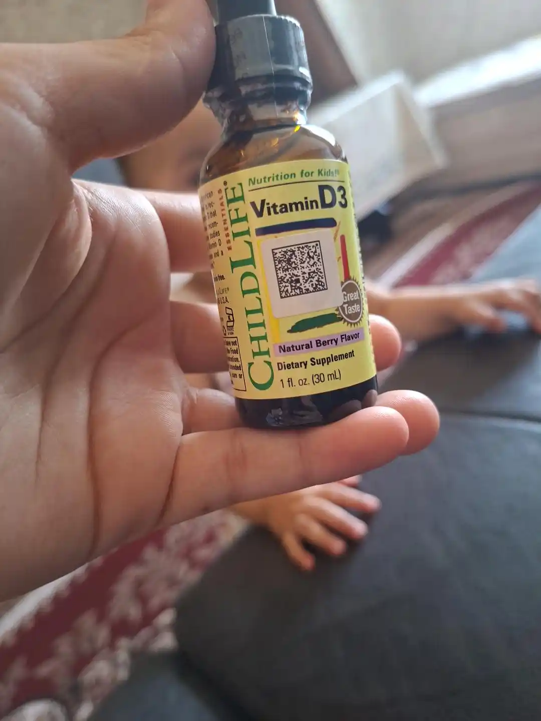 ChildLife Essentials, Витамин D3, со вкусом натуральных ягод, 30 мл
