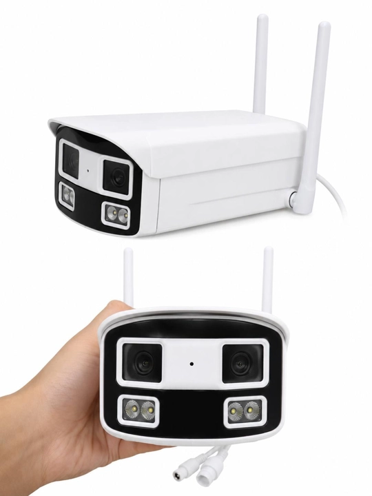 Уличная Wi-Fi IP-камера, двухлинзовая с панорамным обзором 180°, Full HD 1080P, IP66