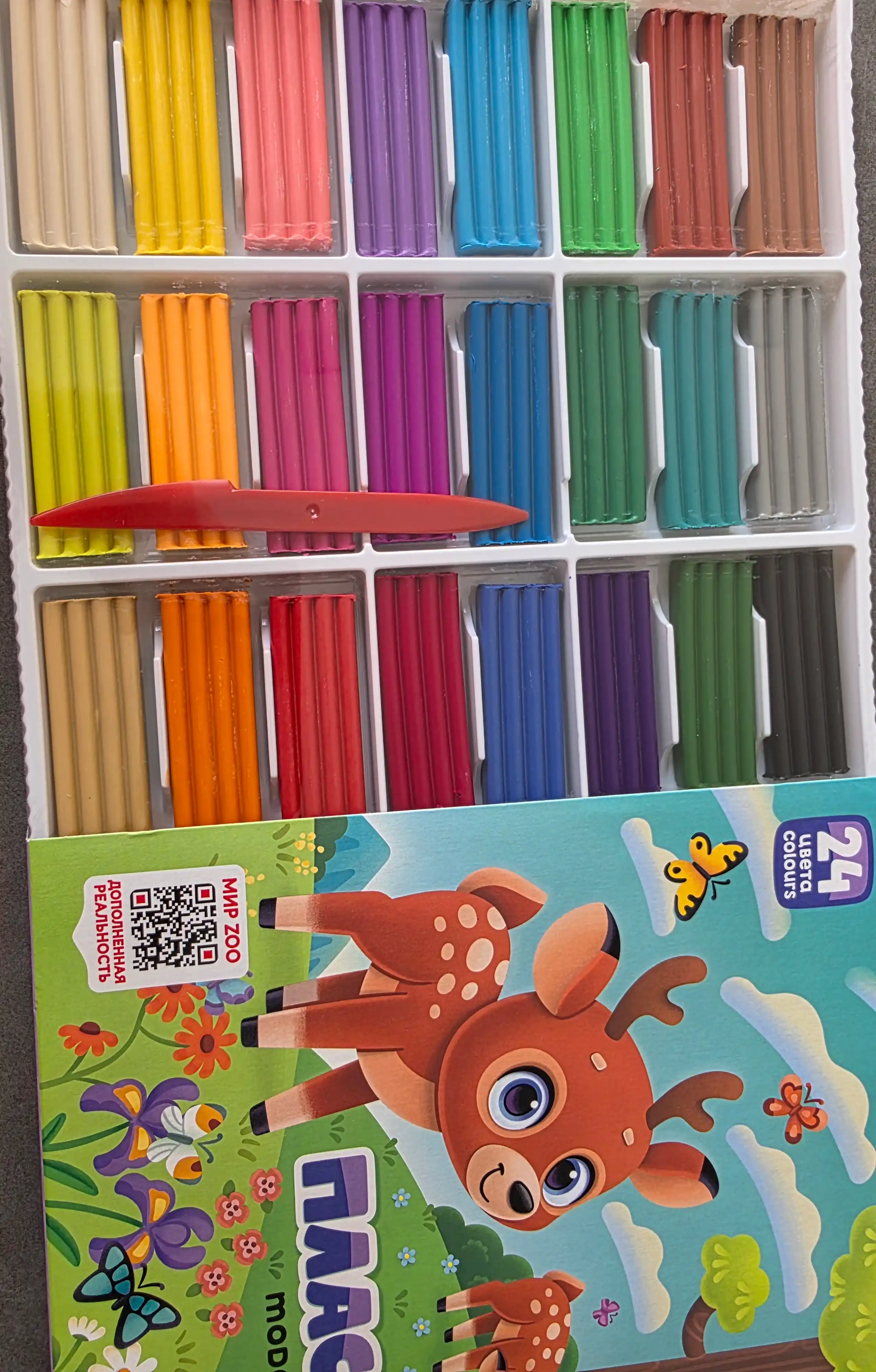 Пластилин "ZOO" 24 цвета