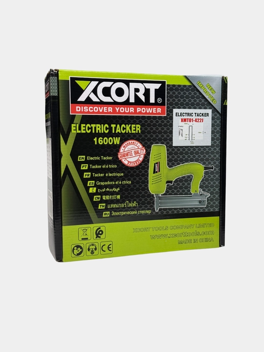 Elektr stepler (taker) XCORT – mix va skoba qoqish asbobi, qurilish uchun