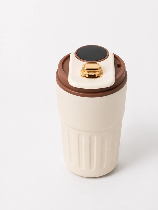LED displeyli smart termokrujka 450 ml, qopqoqli, kofe va choy uchun