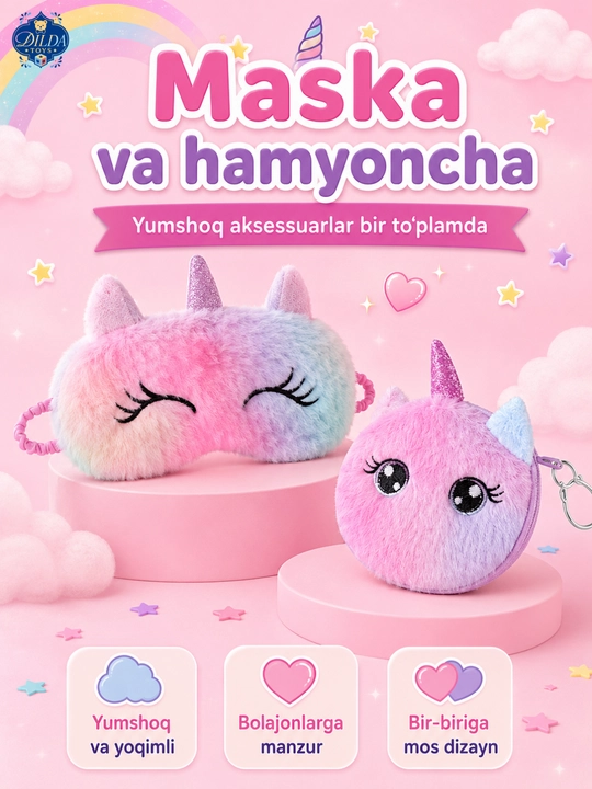 Подарочный набор для девочки с сумочкой аксессуарами для девочек UNICORN детский набор