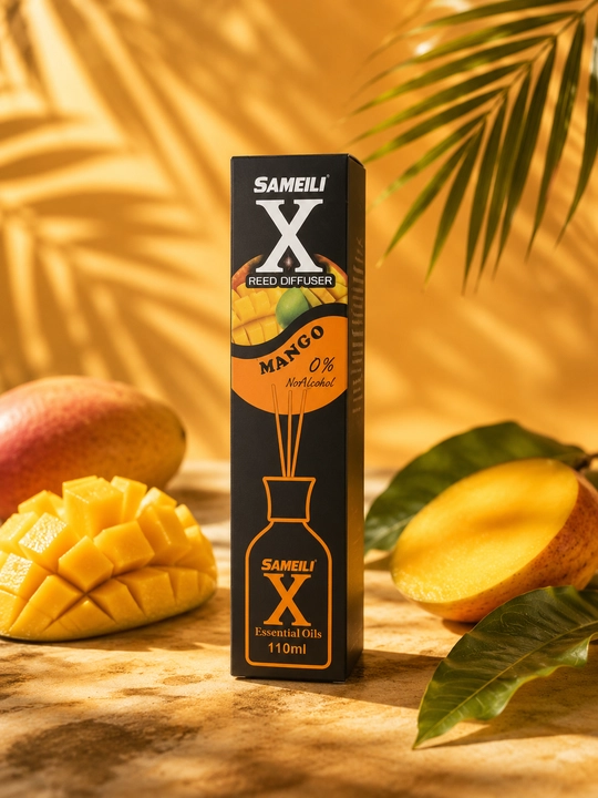 SAMEILI X tayoqchali aromatik diffuzor, uy va ofis uchun, 110 ml - 