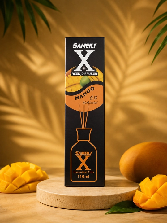 SAMEILI X tayoqchali aromatik diffuzor, uy va ofis uchun, 110 ml