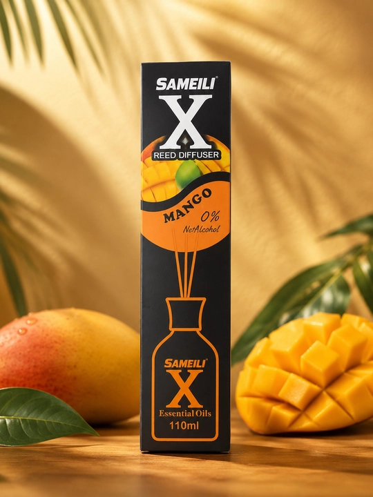 SAMEILI X tayoqchali aromatik diffuzor, uy va ofis uchun, 110 ml