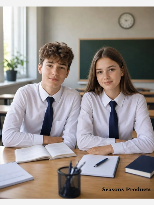 Maktab galstugi, o‘quvchilar va talabalar uchun uniseks klassik galstuk, maktab formasi