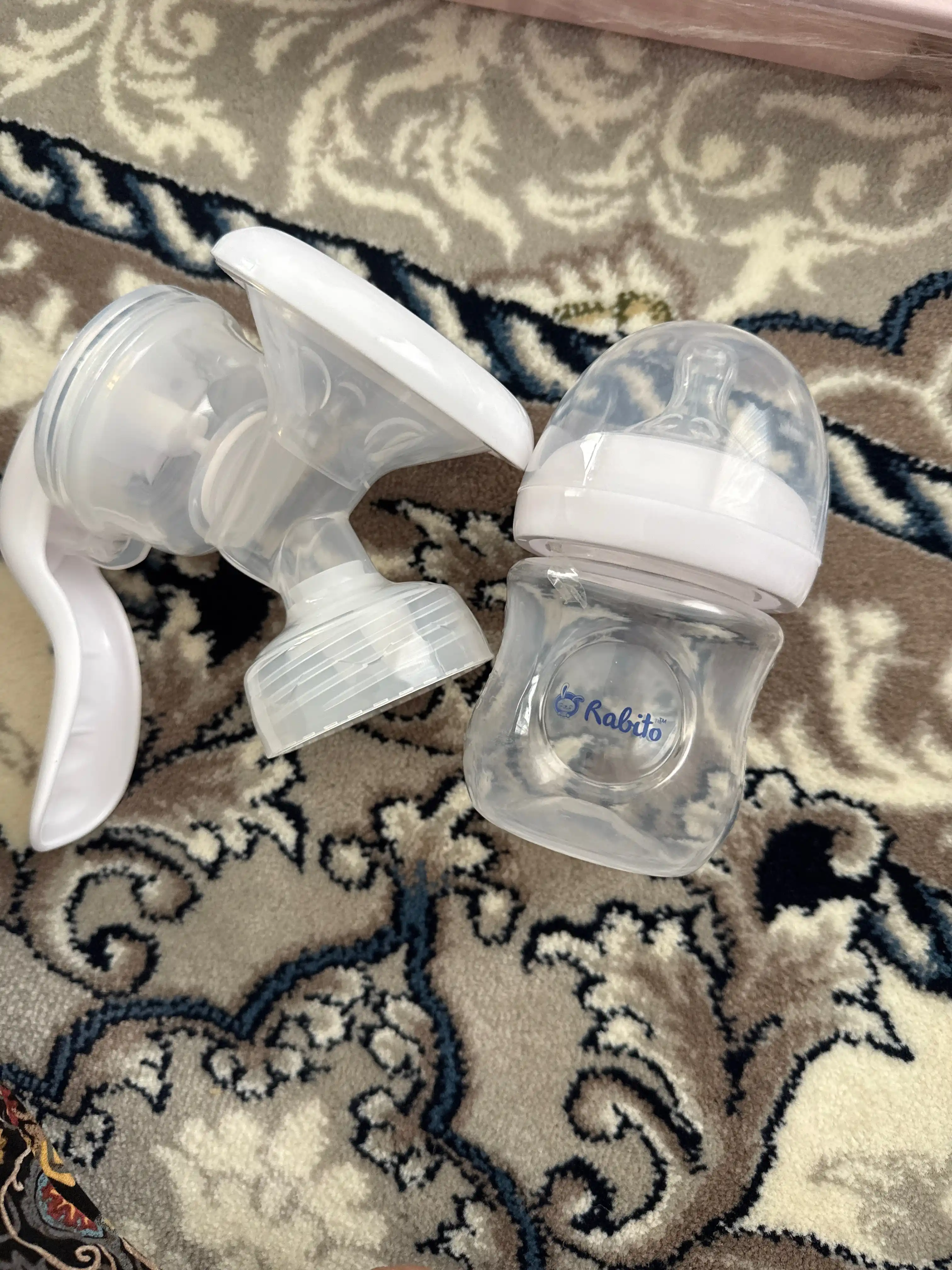 Rabito qo‘l sut sog‘ish moslamasi, emizikli onalar uchun, 150 ml, ko‘krak suti