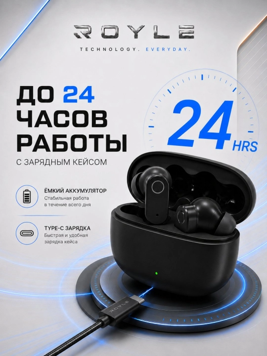 Simsiz quloqchinlar T6 Bluetooth 5.3 ENC Hi-Fi, zaryadlash qutisi