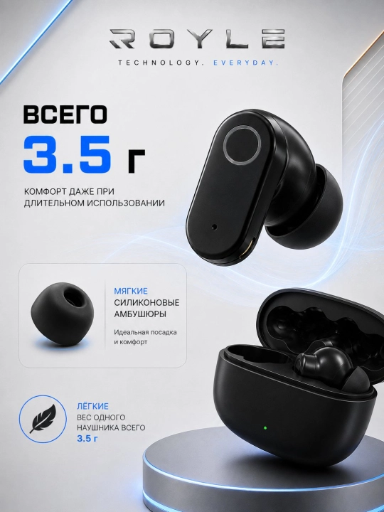 Simsiz quloqchinlar T6 Bluetooth 5.3 ENC Hi-Fi, zaryadlash qutisi