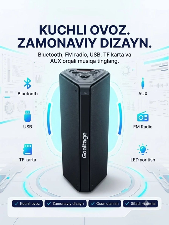 Portativ Bluetooth karaoke kalonkasi HoXen L-6801A