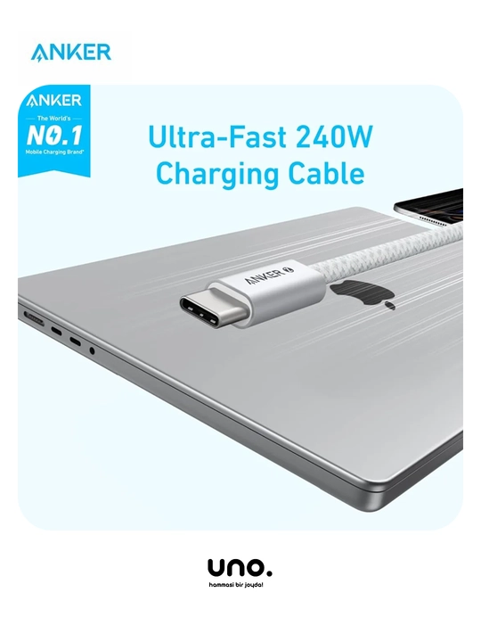 Anker Zolo USB-C to USB-C 240W (A8060 modeli)