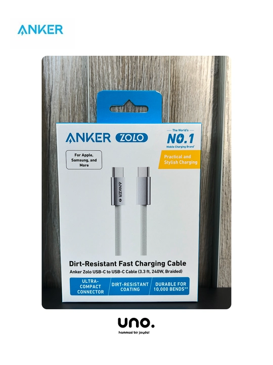 Anker Zolo USB-C to USB-C 240W (A8060 modeli)