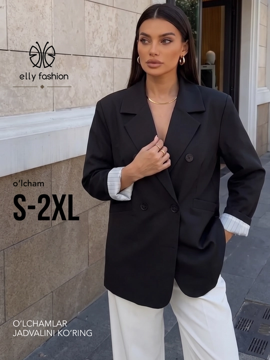 Ofis va kundalik kiyinish uchun ayollar pidjagi, klassik uslubda, S–3XL - ELLY FASHION - 