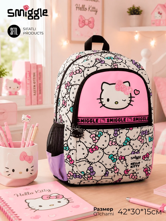 Smiggle ryukzagi - o‘g‘il bolalar va qizlar uchun maktab ryukzagi 42*30sm