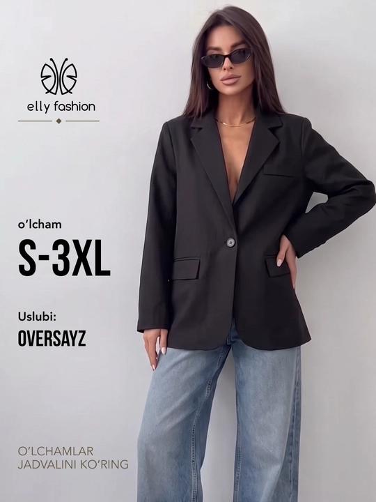 Ofis va kundalik kiyinish uchun ayollar pidjagi, klassik uslubda, S–3XL - ELLY FASHION - 
