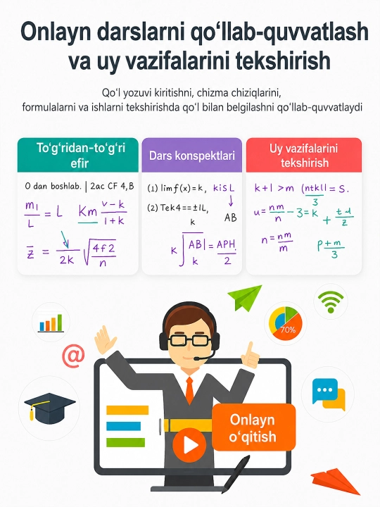 VINSA grafik plansheti, rasm chizish va dizayn uchun, pero bilan