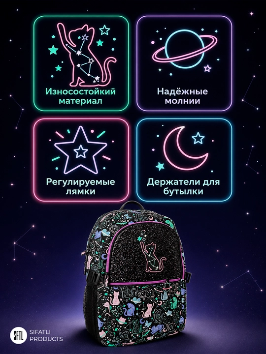 Smiggle ryukzagi - o‘g‘il bolalar va qizlar uchun maktab ryukzagi 42*30sm