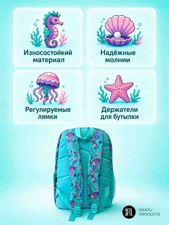 Smiggle ryukzagi - o‘g‘il bolalar va qizlar uchun maktab ryukzagi 42*30sm