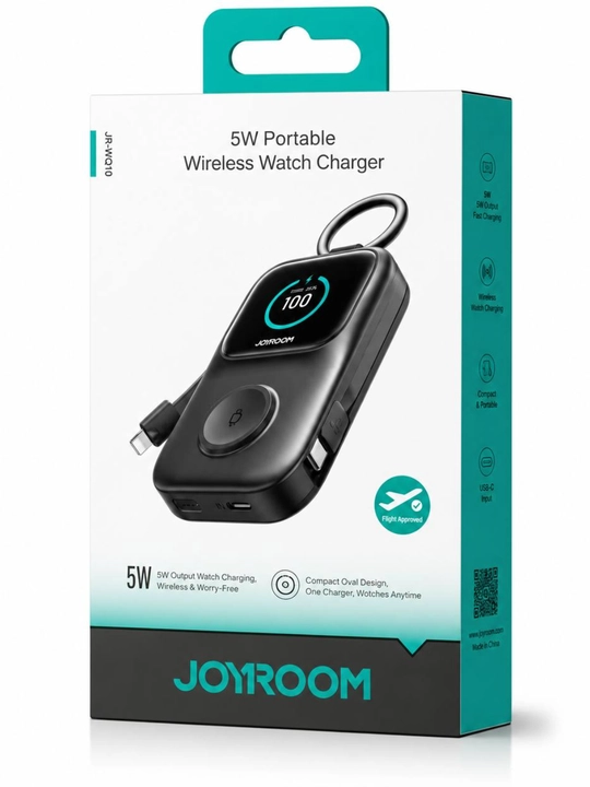 Портативное беспроводное зарядное устройство для смарт-часов JOYROOM, 5 Вт (JR-WQ10) - 