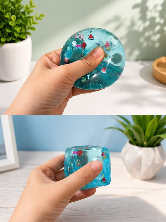 Xinkali Dumpling antistress skvishi, yaltiroq, 10 sm, tasodifiy rang