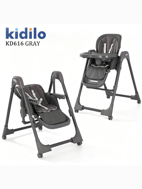 Детский стульчик для кормления + качели, 2 в 1 Kidilo-616