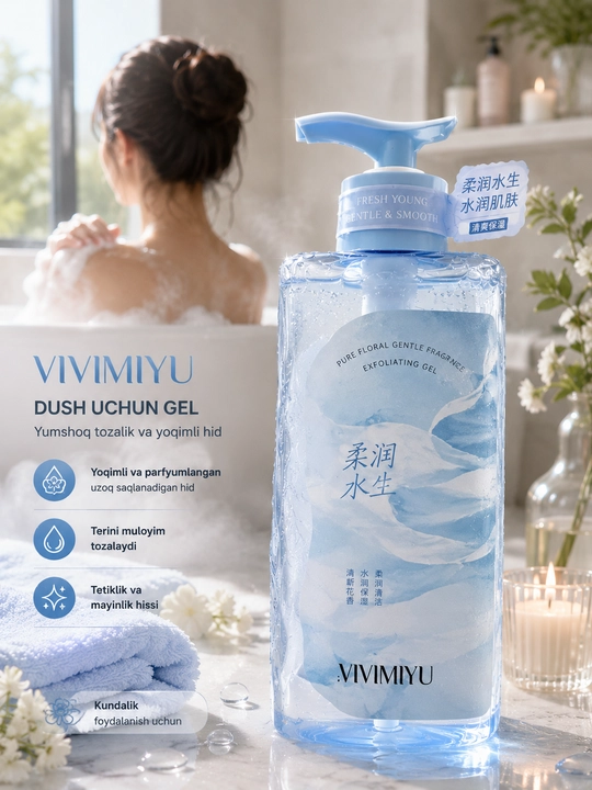 VIVIMIYU parfyumlangan, hushbo'y iforli dush uchun gel