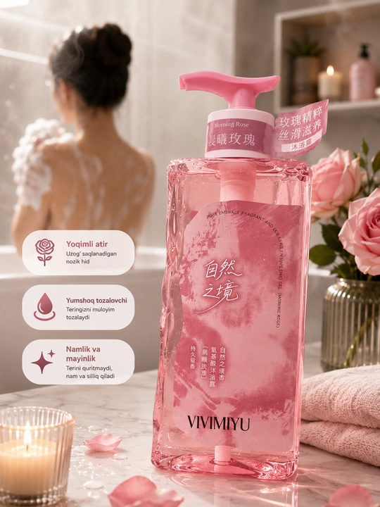 VIVIMIYU parfyumlangan, hushbo'y iforli dush uchun gel