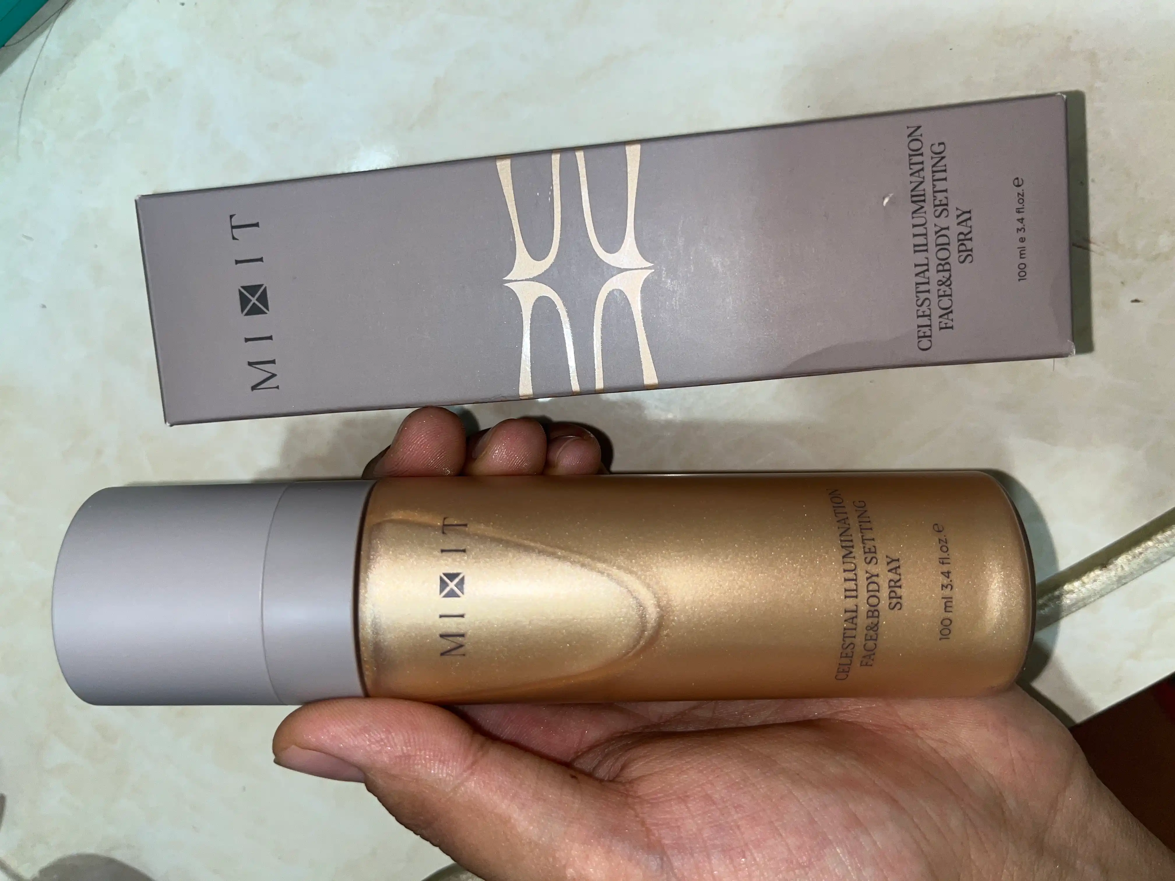 Фиксирующий спрей для лица и тела —MIXIT Make Up "Celestial Illumination", 100 мл