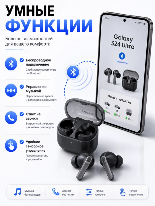 Buds 3, Buds3 Pro, Galaxy Buds4 Pro simsiz quloqchinlar
