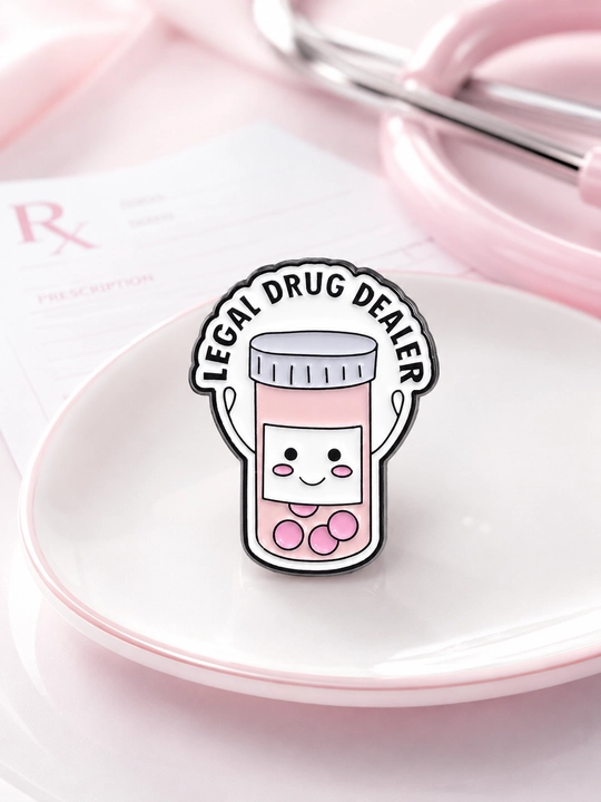 Metall nishonlar, pin, znachok "Doktor, yurak, stetoskop, stomatologiya, kimyo, tibbiyot"