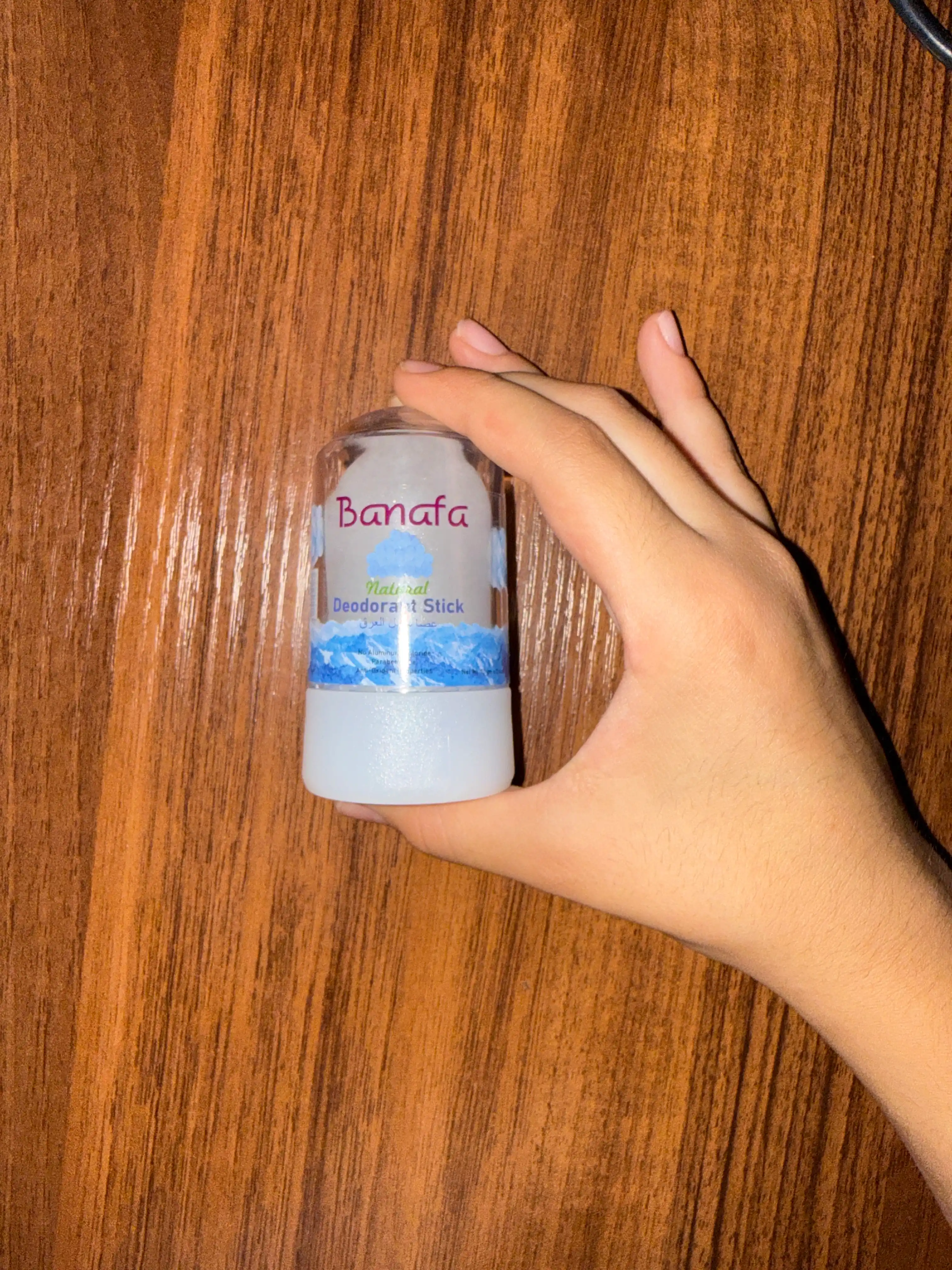 Натуральный минеральный дезодорант, квасцовый, Deodorant Stick Banafa, U&I 70 гр