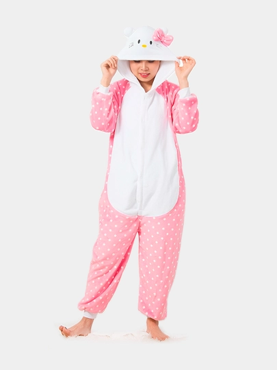Kigurumi: Minyon, Hello Kitty, Uchar sincap, Grinch, Qor odam, Spiderman, Skelet pijamasi