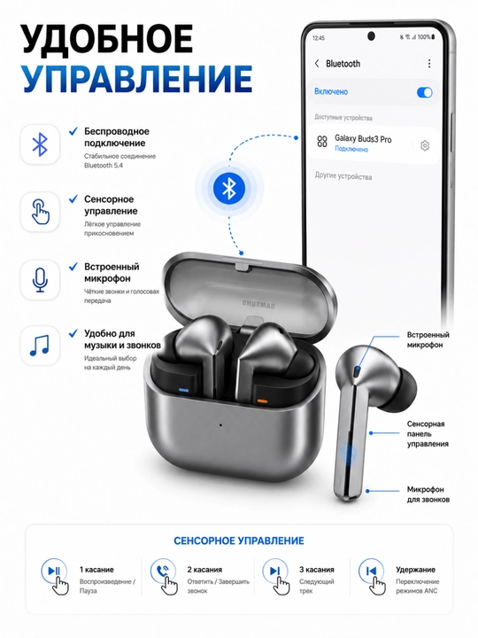 Buds 3, Buds3 Pro, Galaxy Buds4 Pro simsiz quloqchinlar