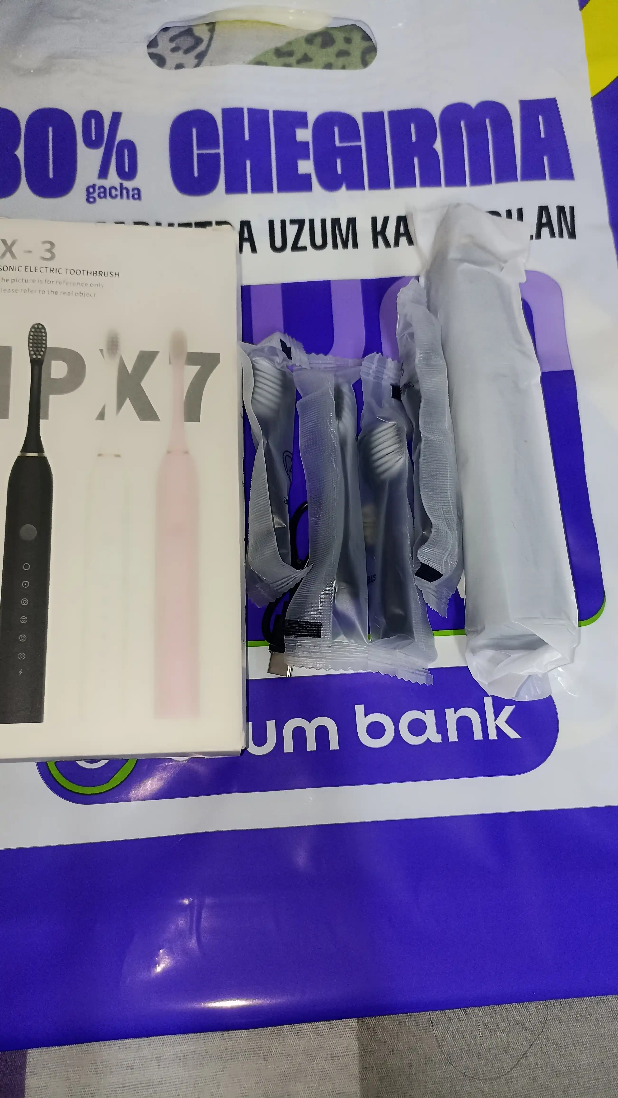 Universal Elektr tish cho'tkasi Sonic Electric Toothbrush X-3